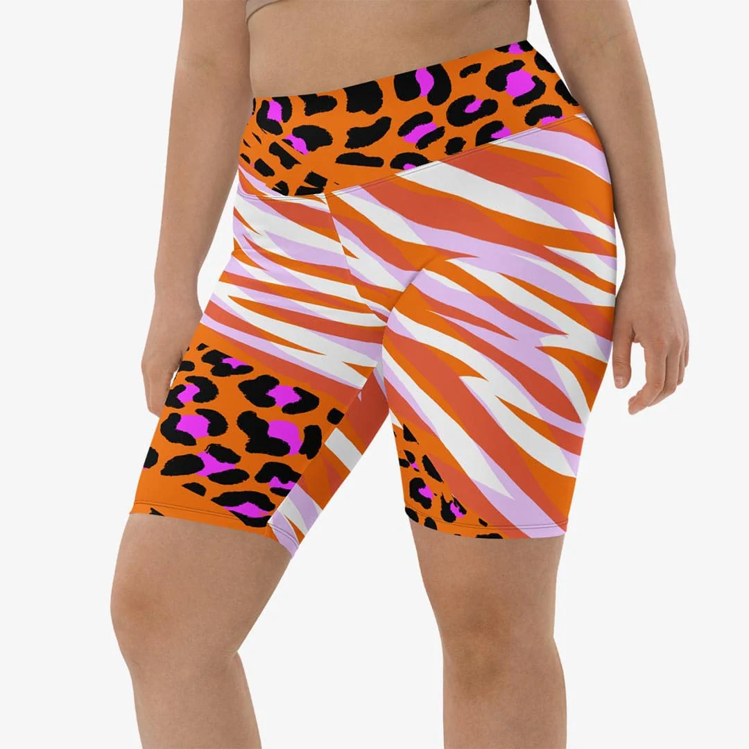Biker Shorts "Cheetiger" Orange - Image 5