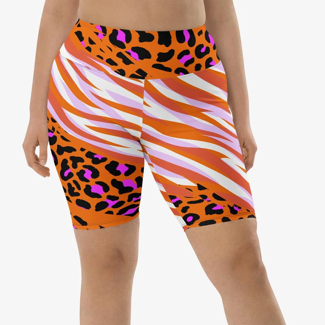 Biker Shorts "Cheetiger" Orange - Image 3