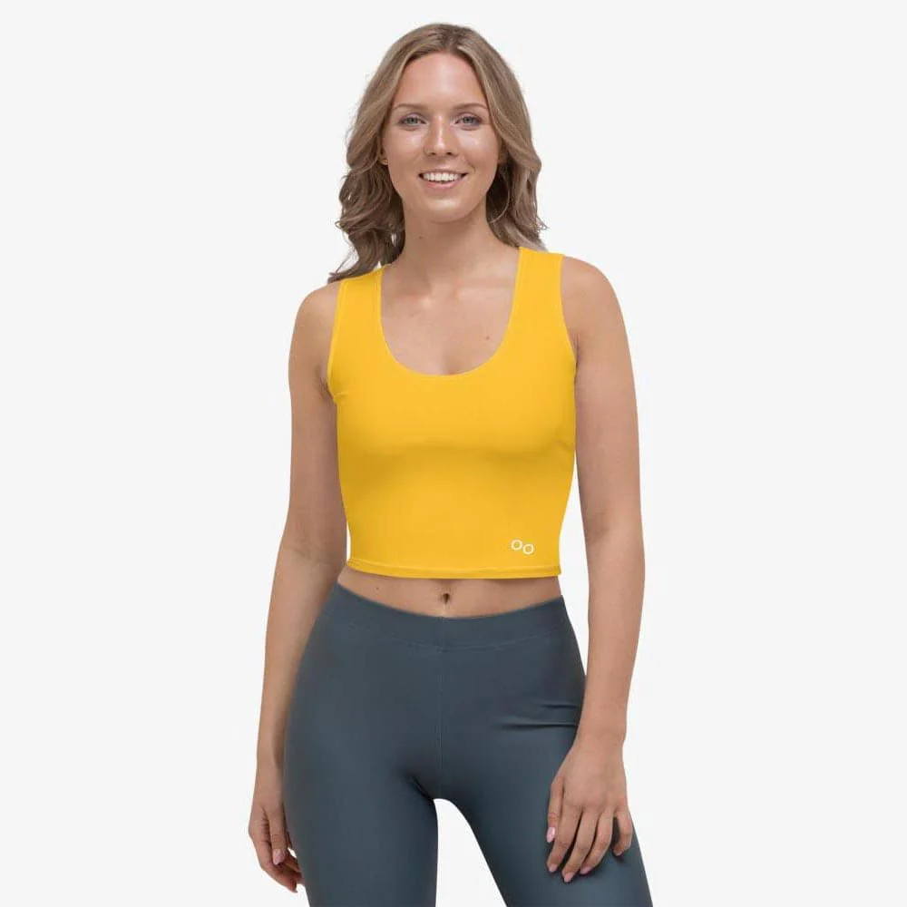 Monochrome Crop Top Yellow - Image 4