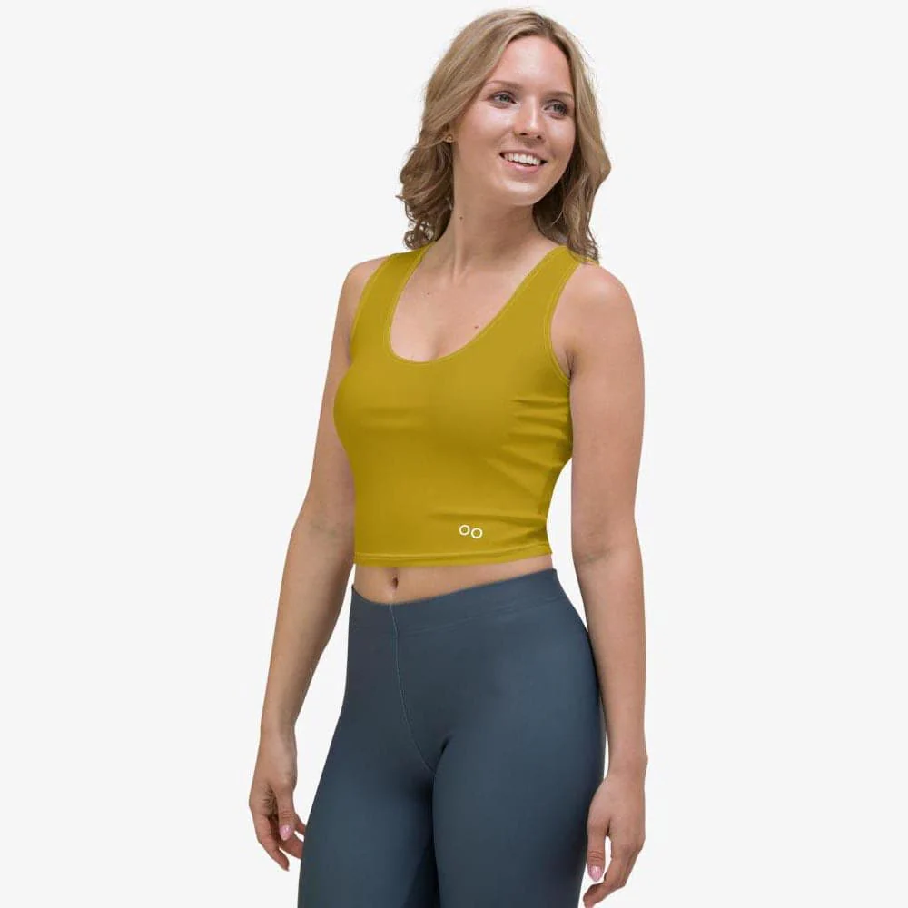 Monochrome Crop Top Olive - Image 4