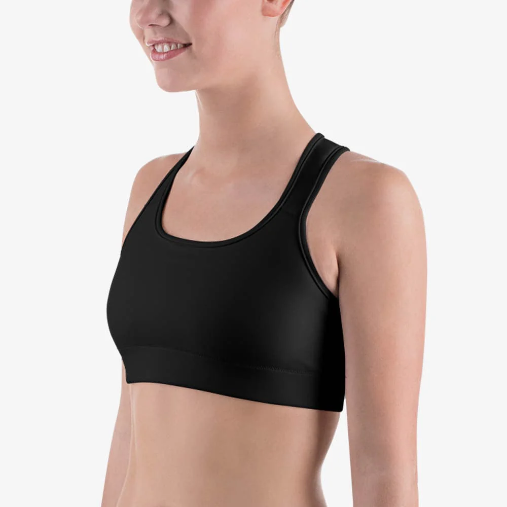 Monochrome Sports Bra "All Black" - Image 3