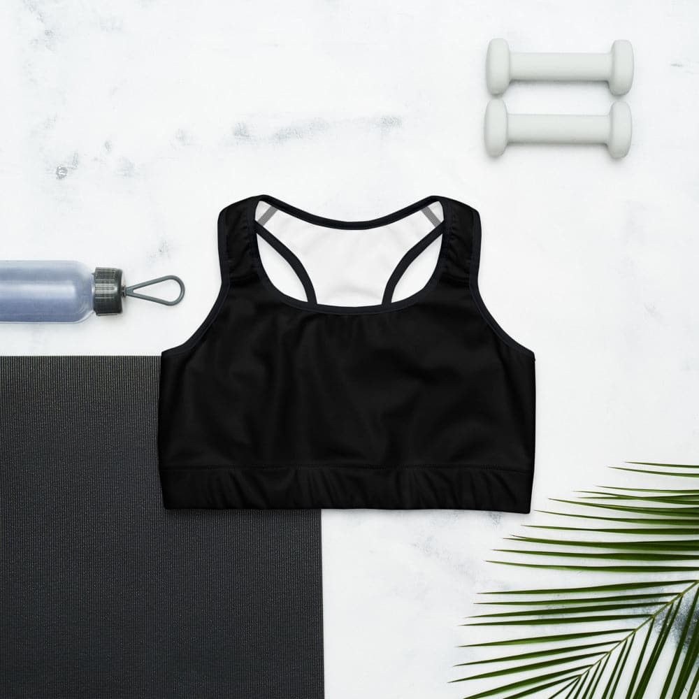Monochrome Sports Bra "All Black" - Image 5